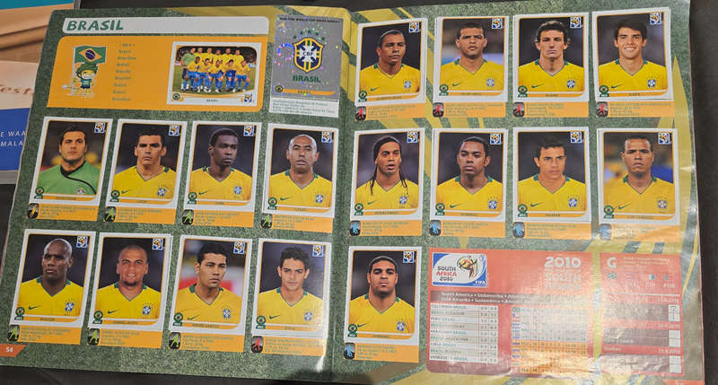 Rare and highly collectable 2010 world cup soccer sticker album full