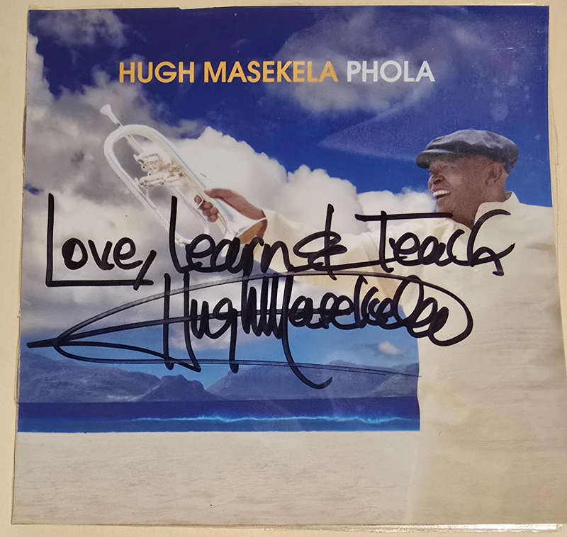 The legend Hugh Masekela - autograph