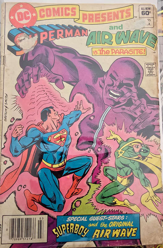 Superman and Airwave comic