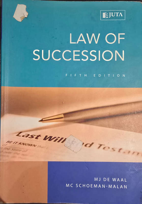 Textbook: Law of succession 5th Ed