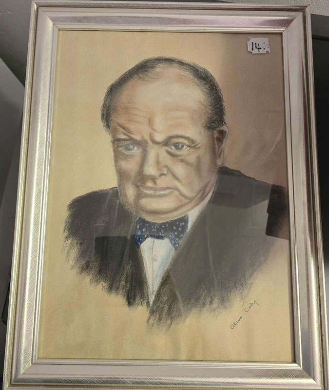 Winston Churchill painting