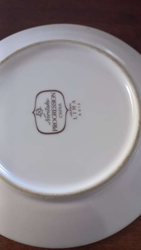 noritake plates x2 lima japan vintage