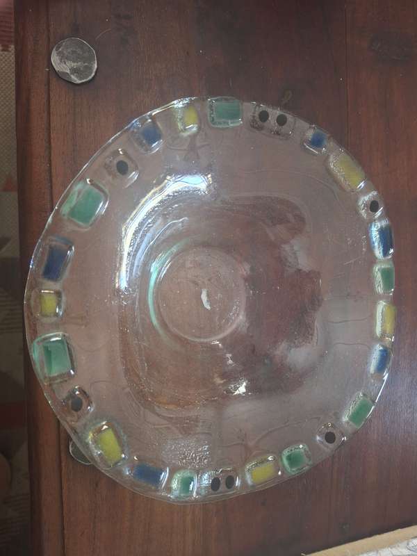 Handmade glass bowl
