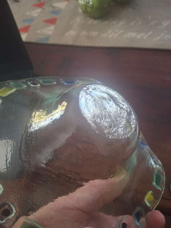 Handmade glass bowl