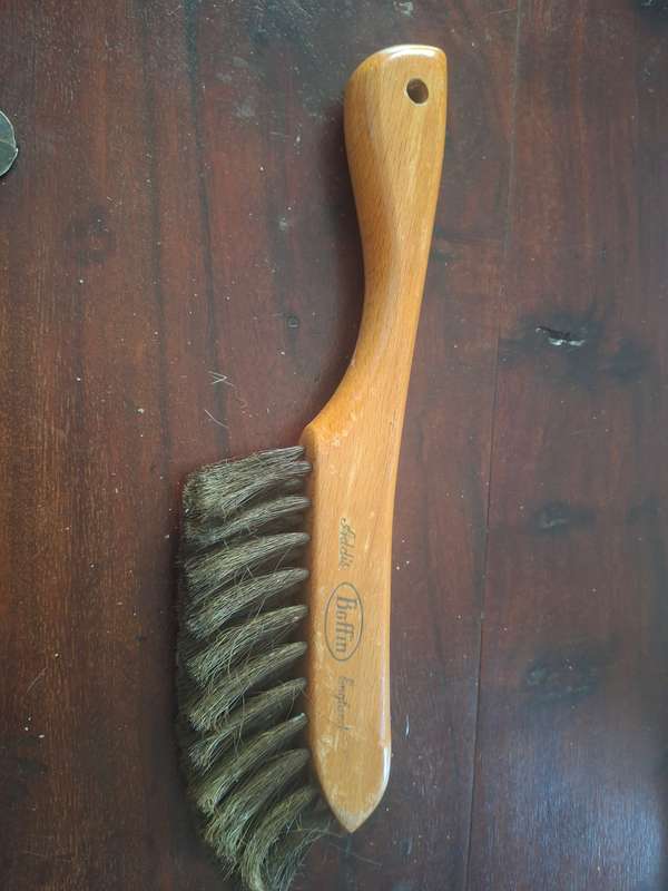 Coffin vintage shoe brush