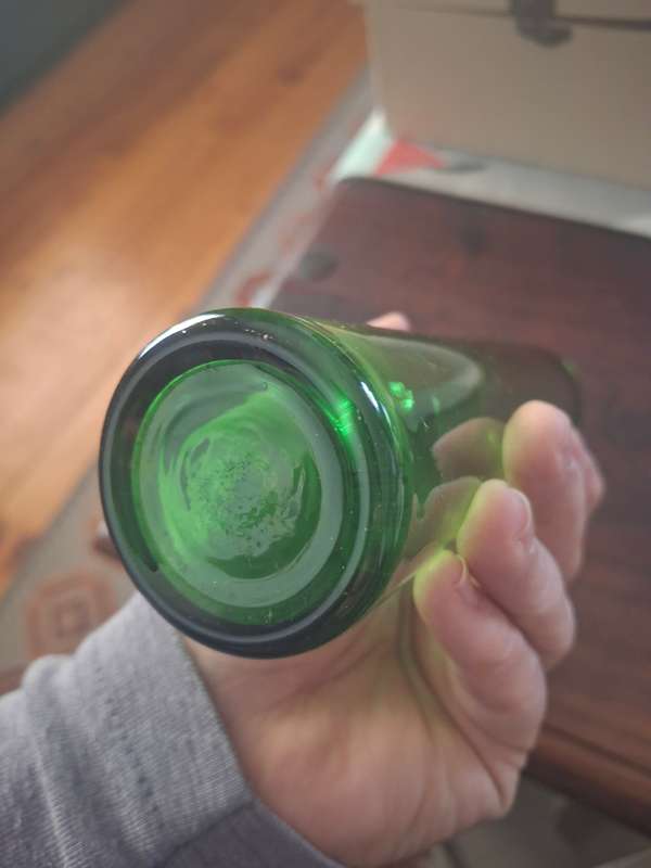 Vintage green vase