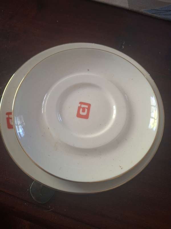 Ci side plate and saucer