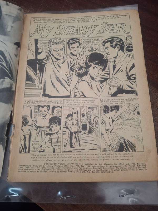 Confessions comic book vintage