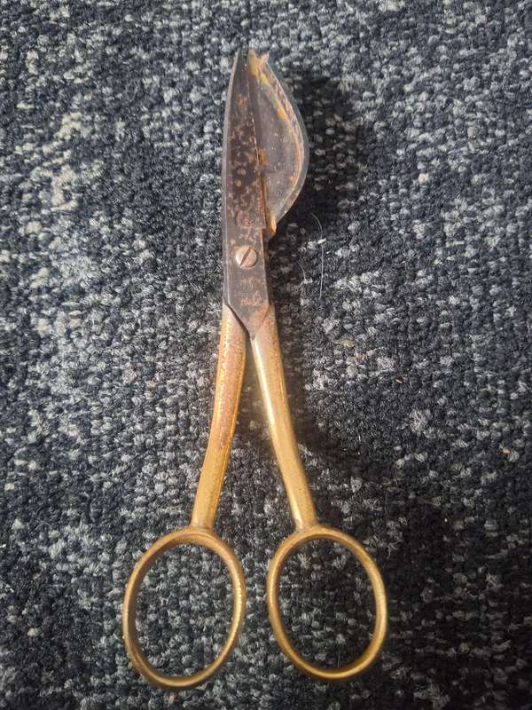 Vintage candle nights or scissors-pliers for removing carbon deposits from candles Dreizack Soling