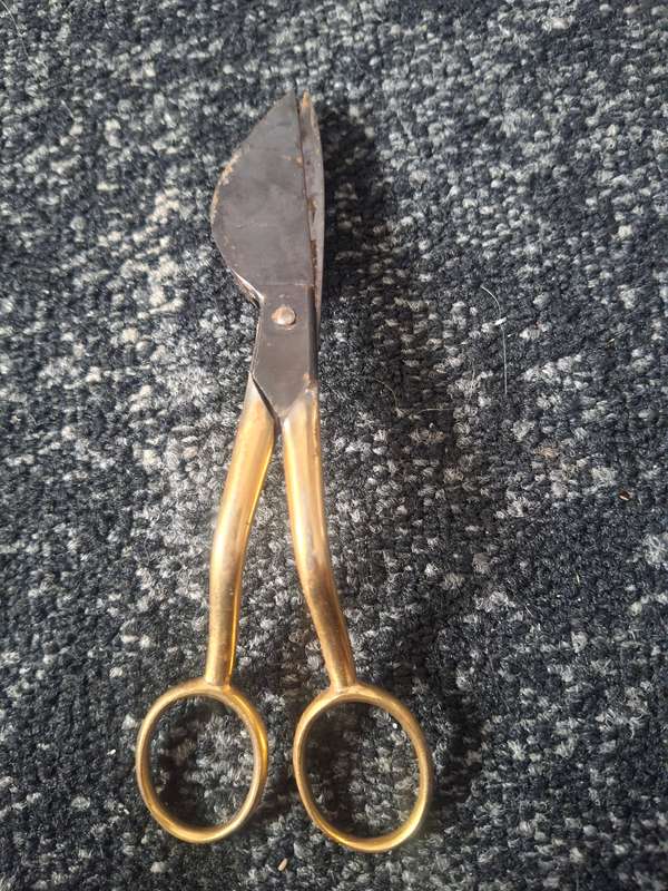 Vintage candle nights or scissors-pliers for removing carbon deposits from candles Dreizack Soling