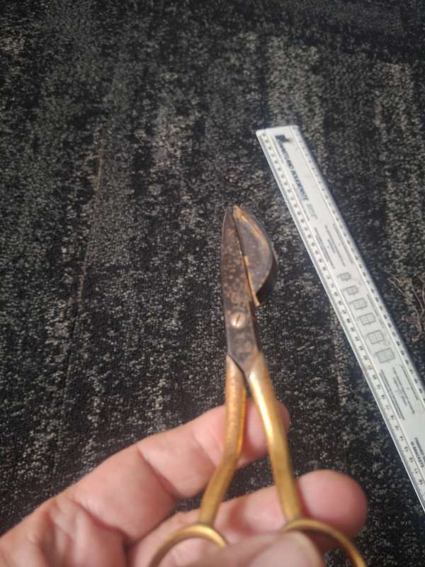 Vintage candle nights or scissors-pliers for removing carbon deposits from candles Dreizack Soling