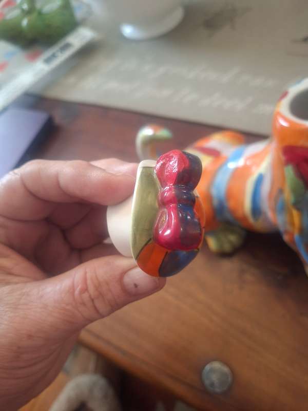Blue Sky Teapot in Multicoloured Cocker Spaniel Shape