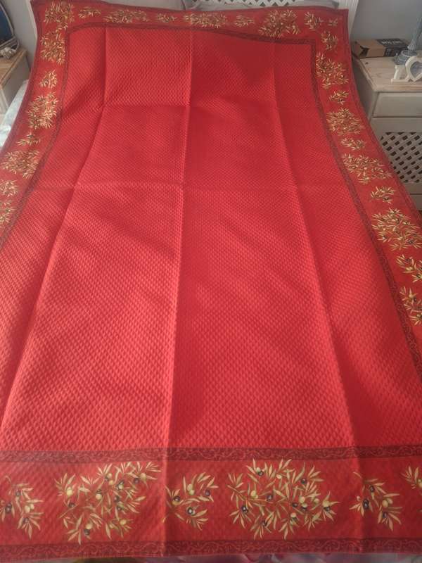 Vintage quilted tablecloth