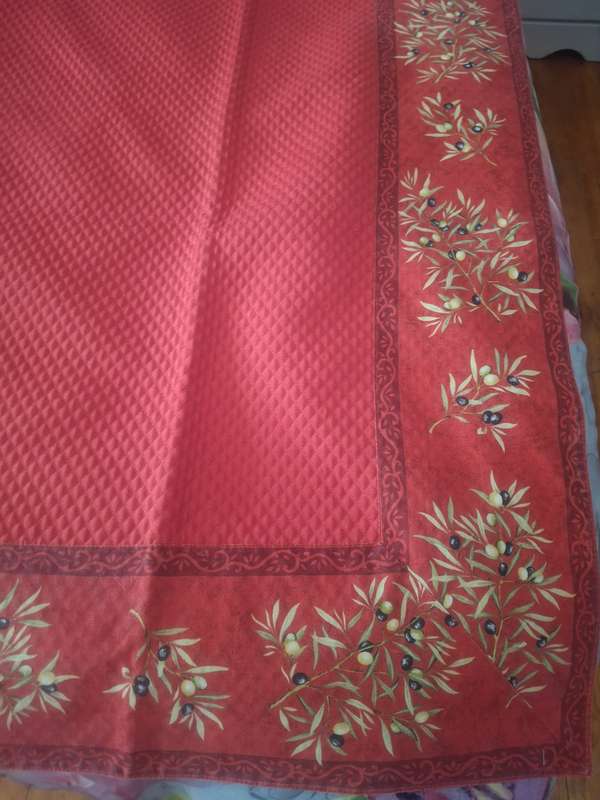 Vintage quilted tablecloth