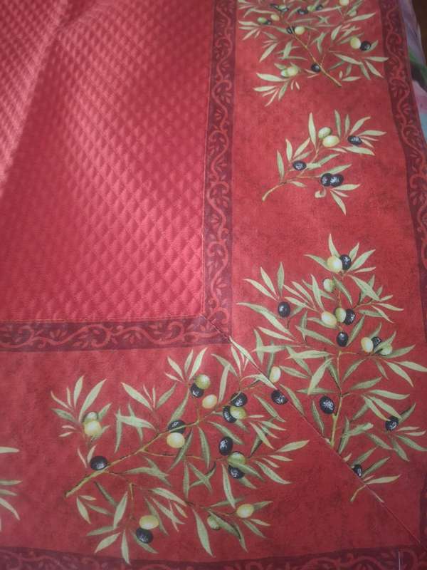 Vintage quilted tablecloth