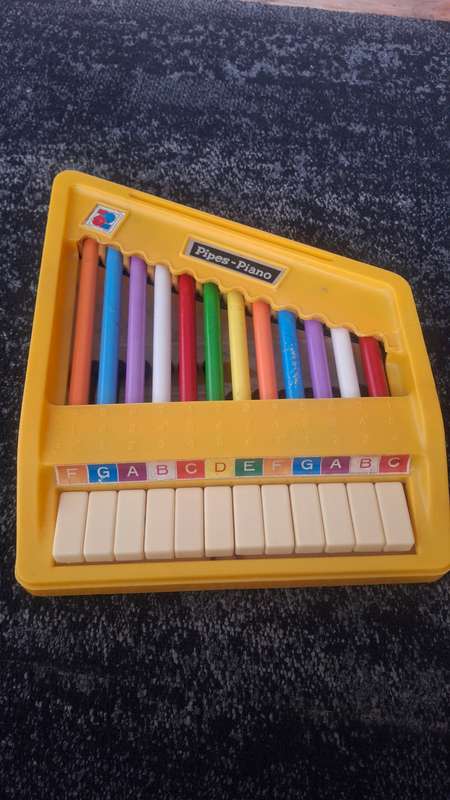 Vintage toy pipes piano