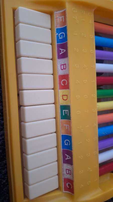 Vintage toy pipes piano