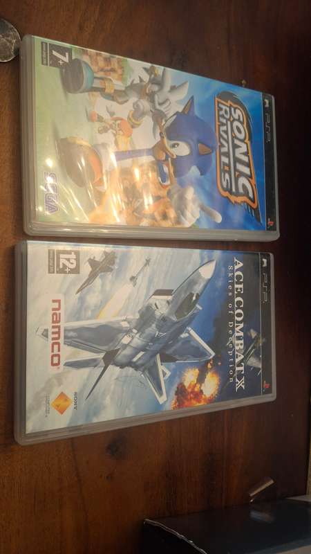 Psp sonic rivals and ace combat games