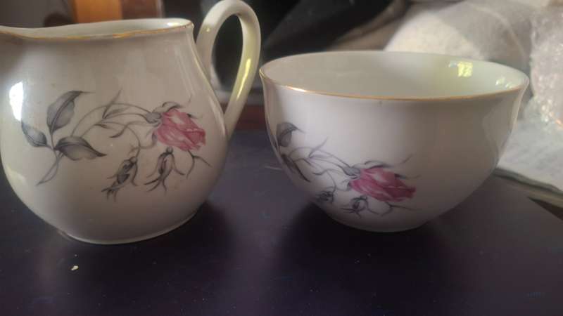 Sugar and milk cups vintage made in czechosloveky
