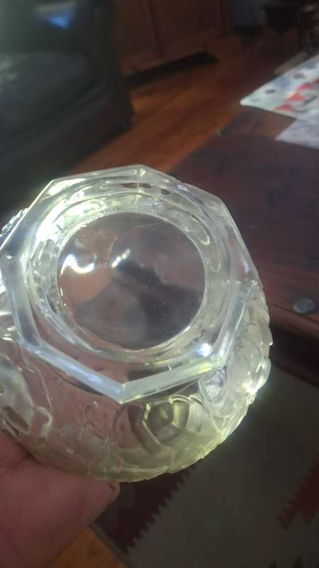 Rare Vintage Fenton Crystal Satin Glass Water Lily Rose Bowl Vase Rose Waterlily Pad Flower Floral