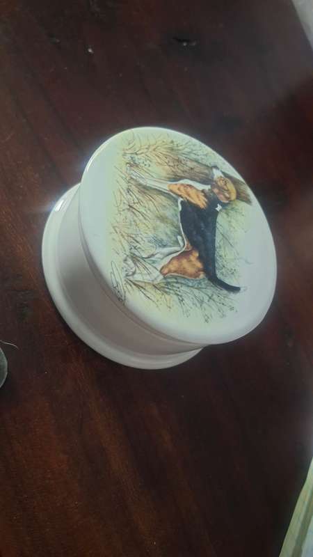 Gentleman's relish bowl with lid vintage