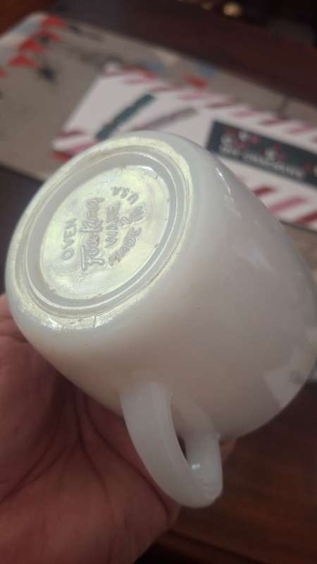Milk glass sugar bowl