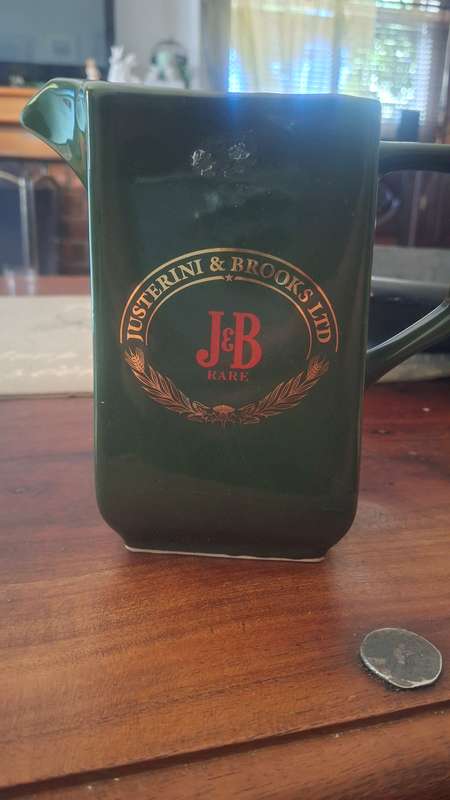 J & B vintage mug