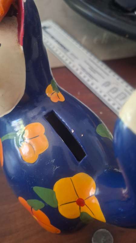 Piggy bank porcelain cat
