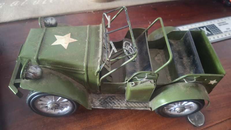 Vintage jeep toy car