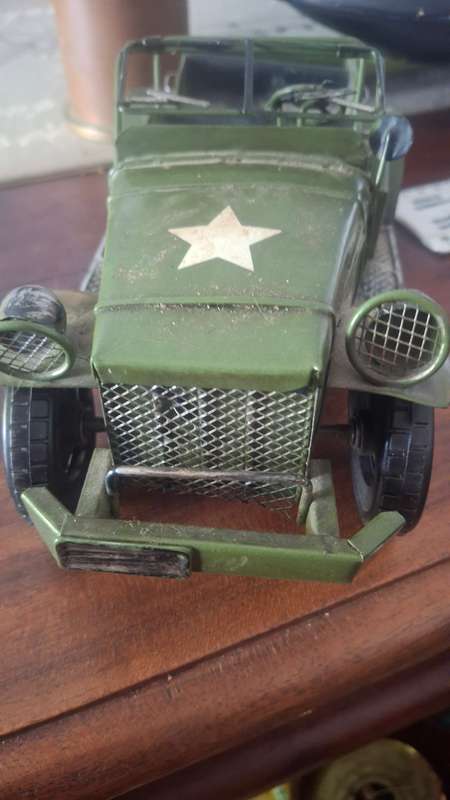 Vintage jeep toy car