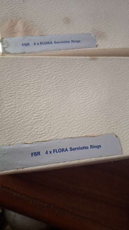 Vintage serviette rings x 8