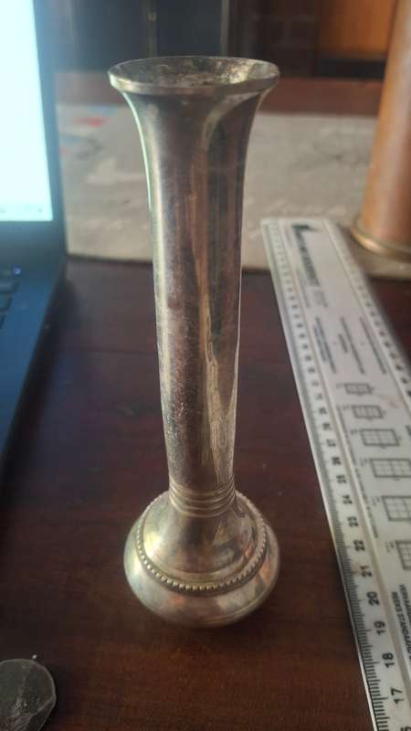 Vintage metal vase