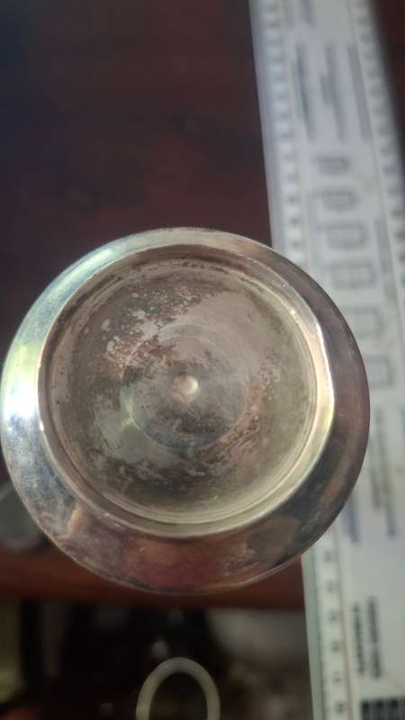 Vintage metal vase