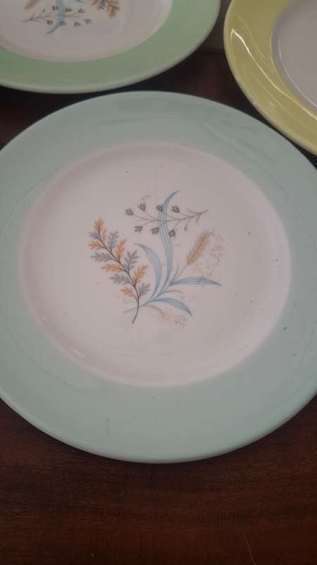 Vintage queen ann side plates x 3