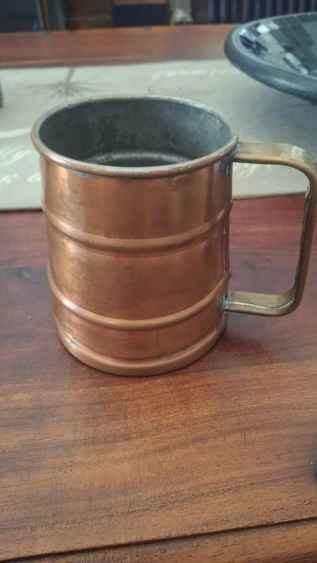Vintage copper mug