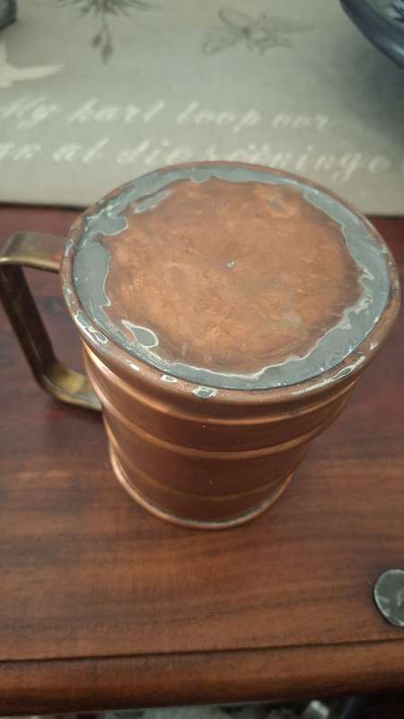Vintage copper mug