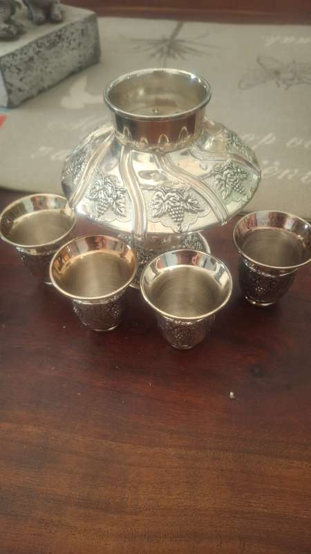 Vintage Kiddush judaica server