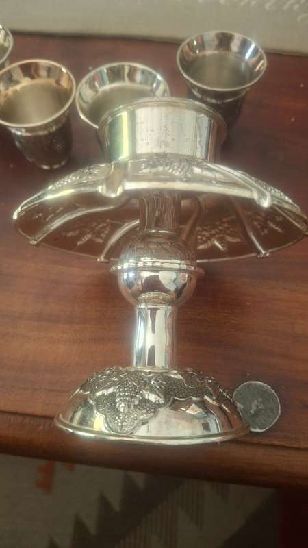 Vintage Kiddush judaica server