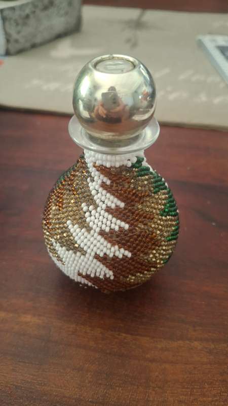 Vintage perfume bottle beaded