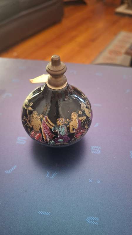 Greek Neoclassical Style Vintage Ceramic Perfume/Scent Bottle-7cm