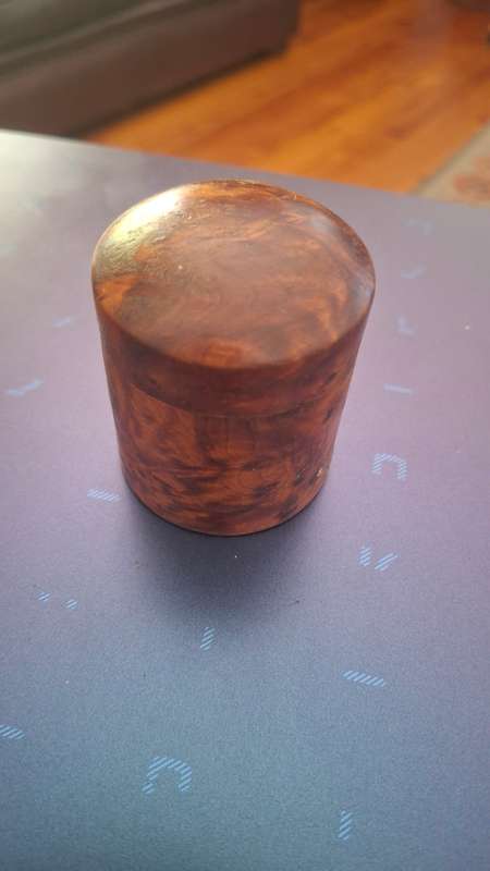 Vintage wooden box with lid