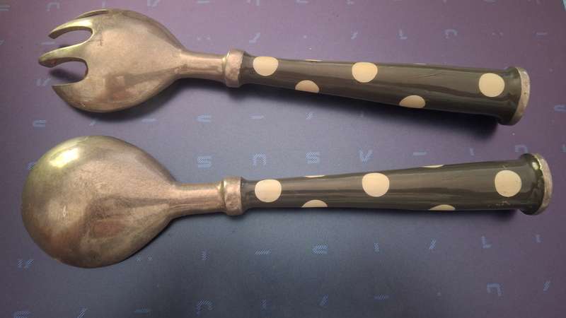 Serving  salad spoons