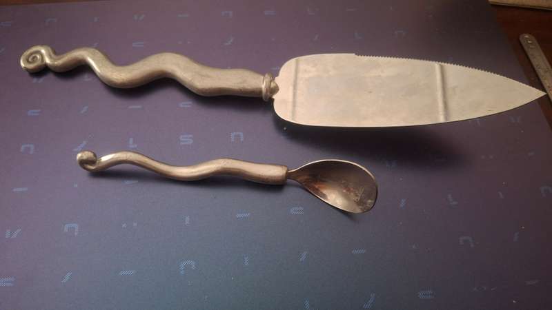 PIE SLICER c boyes  with spoon