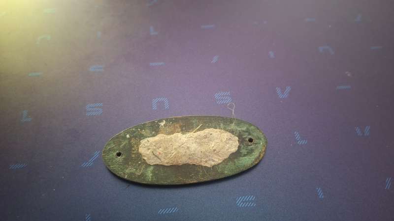 Vintage brass plate ms deutshland 1998