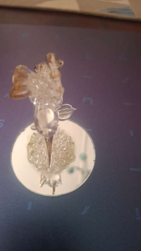 Vintage mirror glass bird