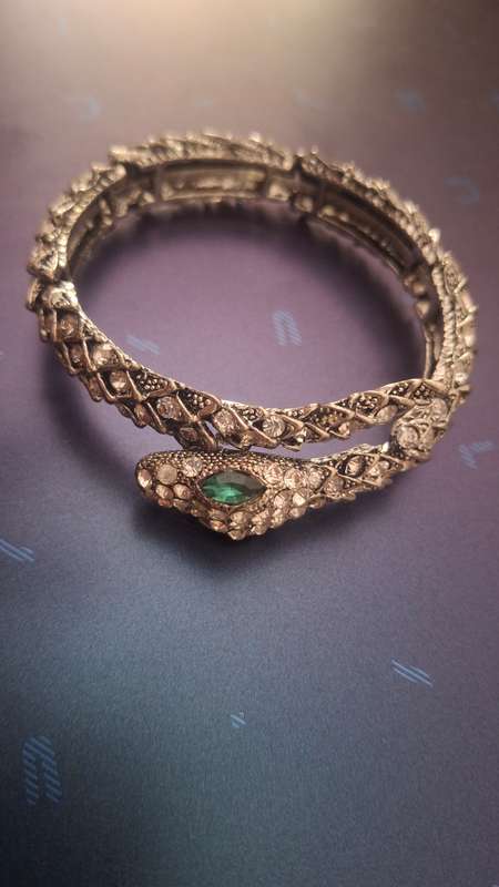 plated snake bracelet silver plate vintage