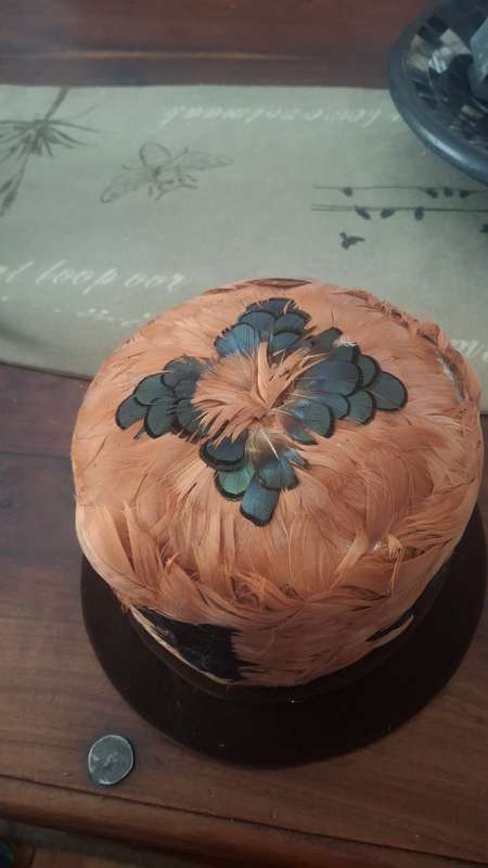 Vintage feader hat
