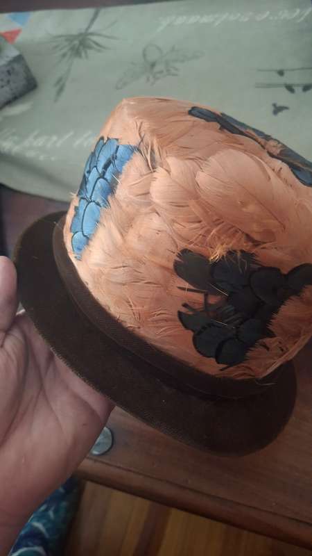 Vintage feader hat