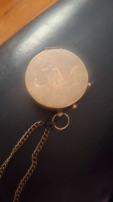 Vintage solid brass compass dollard london