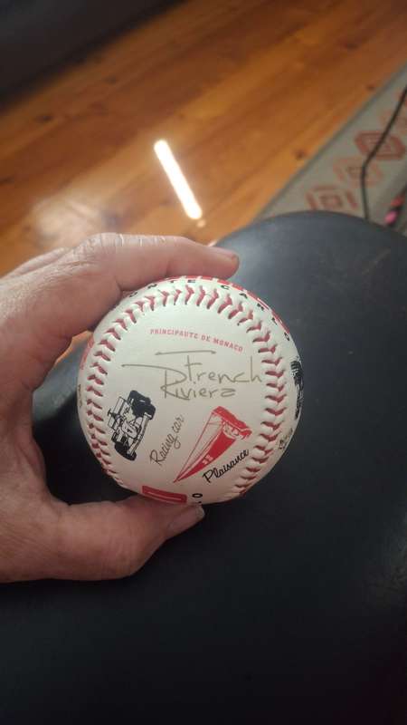 Vintage ornamental baseball